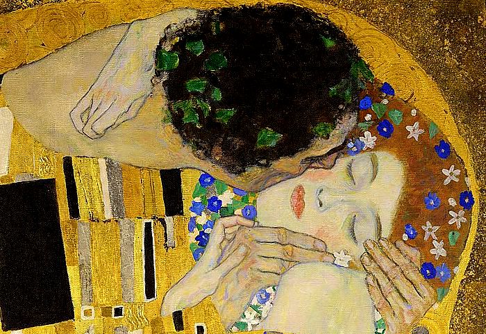 The Kiss, Klimt - full image