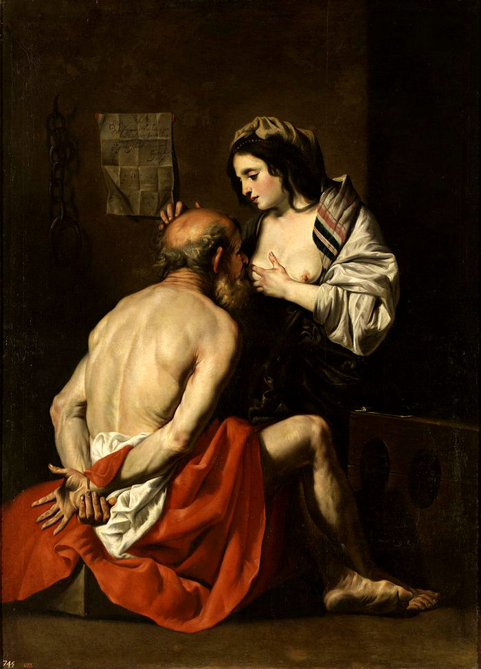 la caridad romana Mattheus Meyvogel Roman Charity