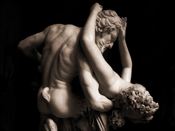 satyr bacchante pradier